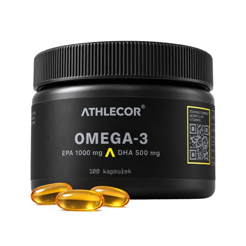 Słoik Omega-3, 100 kapsułek softgel