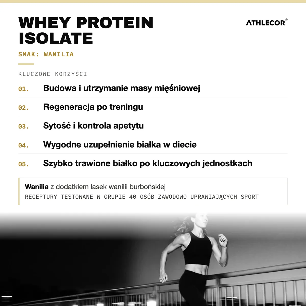 Kluczowe korzyści: Whey Protein Isolate