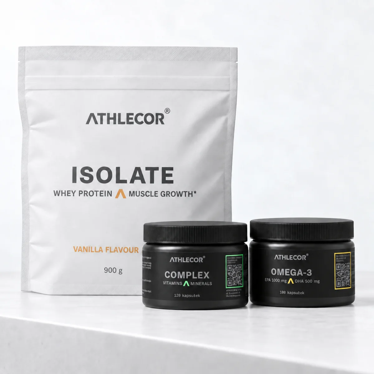Zestaw Redukcja 60: Complex, Omega-3 i worek białka Whey Protein Isolate